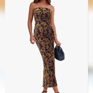 BTFBM Women Spring Dresses 2025 Elegant Wedding Guest Dresses Bodycon Tube Maxi